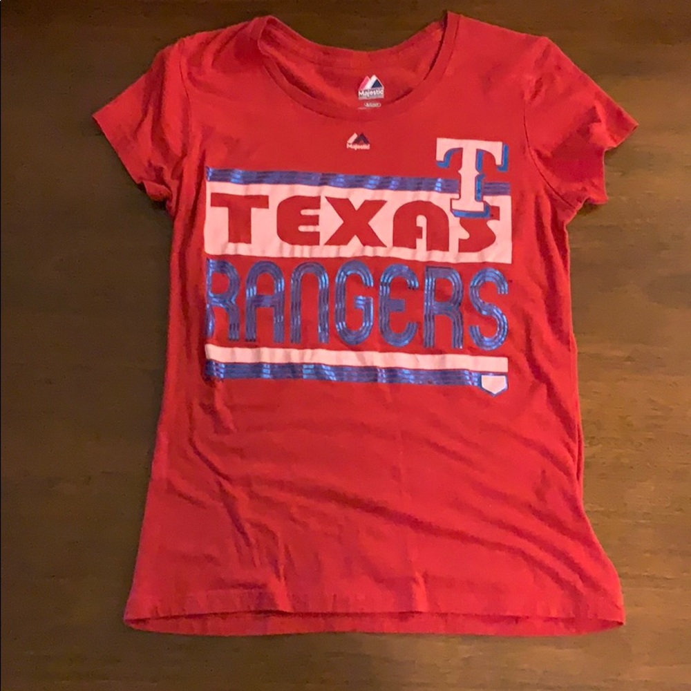 Majestic Texas Rangers Top Size S